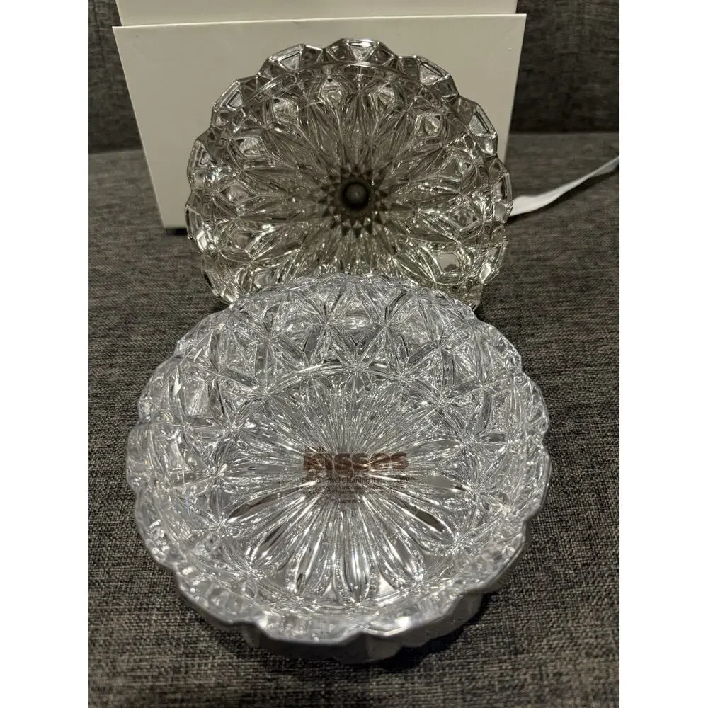Godinger Hershey's Kisses Silver Electroplated Glass Candy Dish With Gift Box